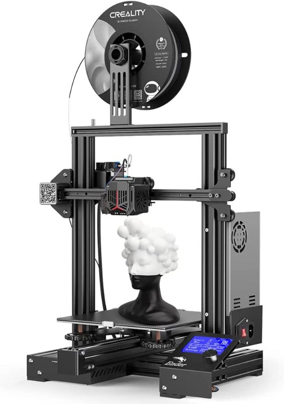 Photo 1 of New Creality Ender 3 Neo 3D Printer with CR Touch Auto Bed Leveling Kit Full-Metal Extruder Carborundum Glass Printing Platform with Resume Printing Function Silent Mainboard 8.66x8.66x9.84 inch
