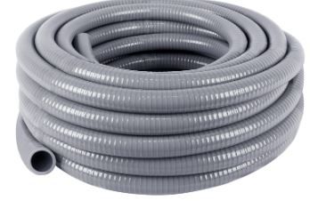 Photo 1 of 1inch 25ft Electrical Conduit Kit,with 5 Straight and 3 Angle Fittings Included,Flexible Non Metallic Liquid Tight Electrical Conduit(1" Dia, 25 Feet) 1IN,25FT