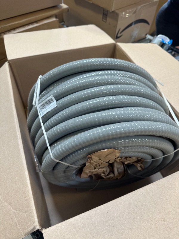 Photo 2 of 1inch 25ft Electrical Conduit Kit,with 5 Straight and 3 Angle Fittings Included,Flexible Non Metallic Liquid Tight Electrical Conduit(1" Dia, 25 Feet) 1IN,25FT