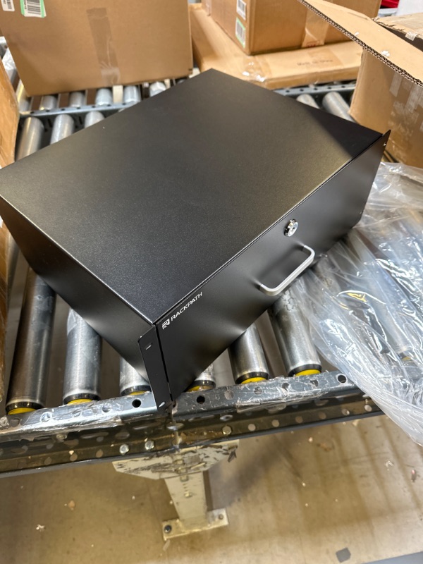Photo 1 of RackPath 4U Rack Mount Drawer for 19 Inch AV/Network/DJ Equipment Racks or Cabinets with Lock and Key
