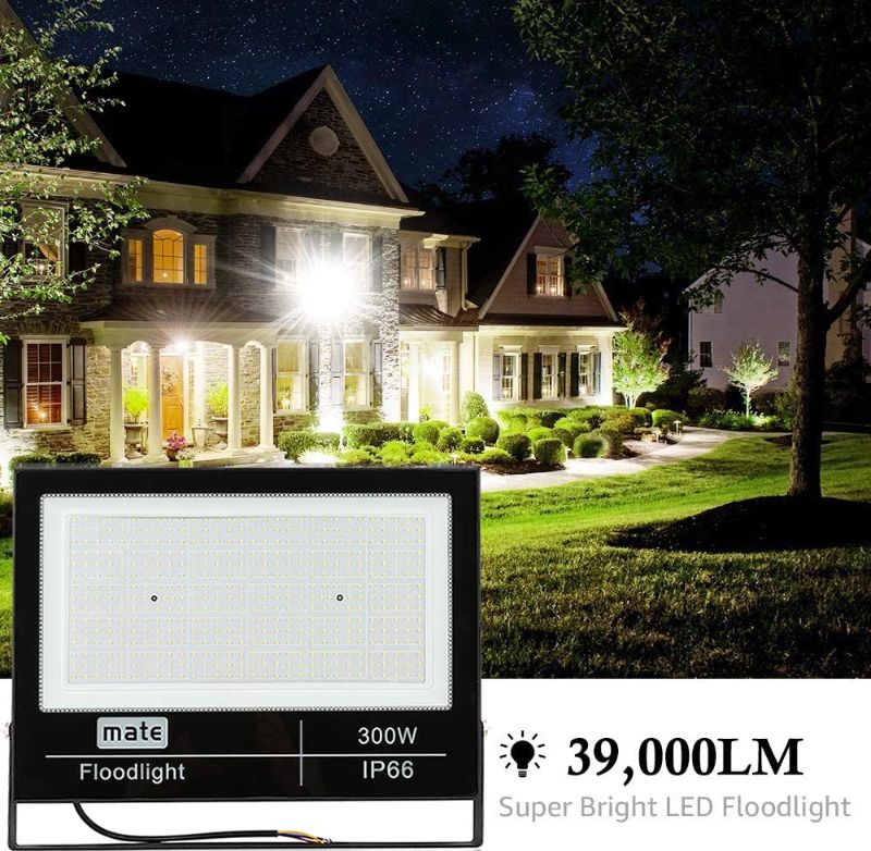 Photo 1 of Gopretty 2 Pack 300W LED Flood Lights,39,000lm 450pcs Epistar Chips Full Wattage Ultra Bright Lamps 6000K Day White Outdoor Garage Garden
