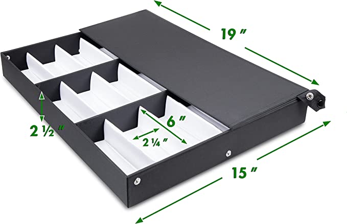 Photo 2 of 18 Piece Sunglass Eyewear Eye Wear Display Tray Case Stand. Also Great for Watches and Jewelry, black