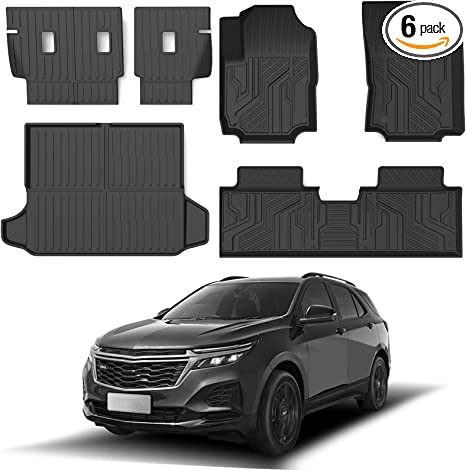 Photo 1 of  Floor Mats Trunk Mat Back Seat Cover Protector for Chevy Chevrolet Equinox GMC Terrain Accessories 2018 2019 2020 2021 2022 2023
