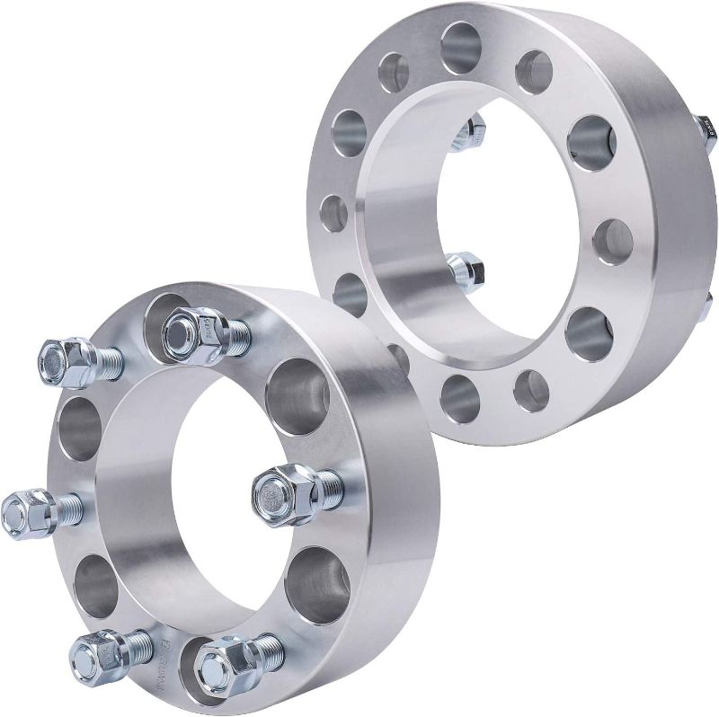 Photo 1 of 2 inch 6 Lug Wheel Spacers 6x5.5 to 6x5.5 6x139.7mm to 6x139.7mm 14x1.5 Studs Wheel Spacer Adapters