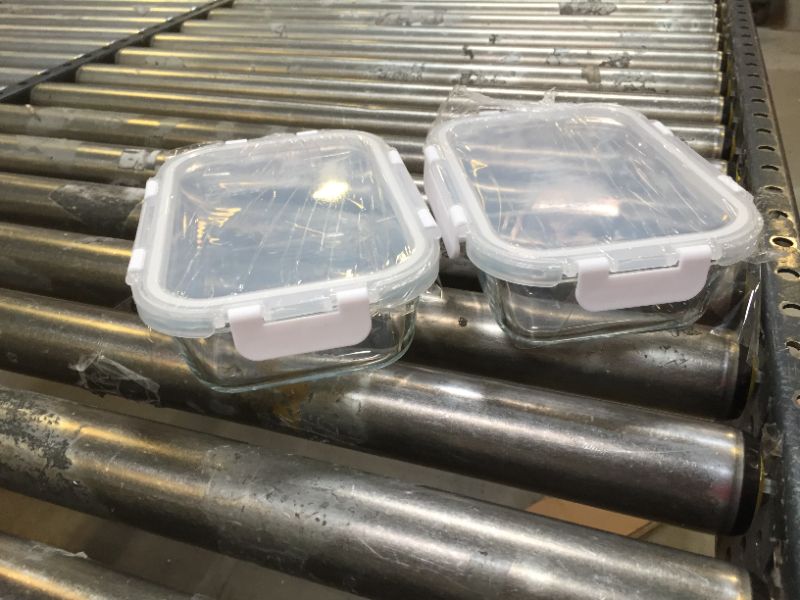 Photo 1 of 30 oz Glass Meal Prep Containers MCIRCO Glass Food Storage Containers 2-Pack