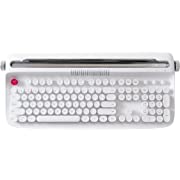 Photo 1 of  YUNZII ACTTO B503 Wireless Typewriter Keyboard, Retro Bluetooth Keyboard with Integrated Stand for Multi-Device (B503, Snow White)                                                      