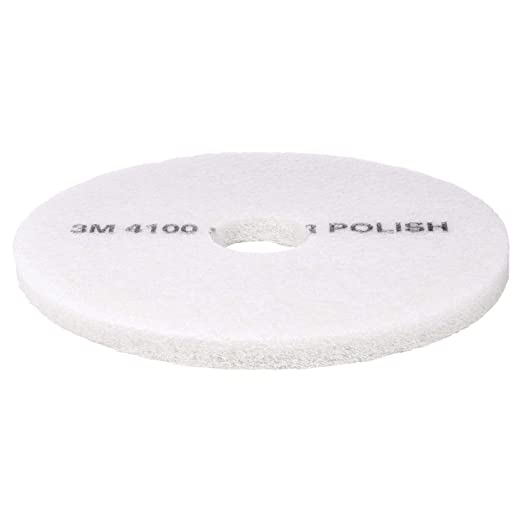 Photo 1 of 3M White Super Polish Pad 4100, 11 in, 5Pack