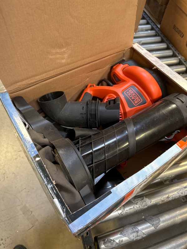 Photo 1 of BLACK+DECKER Leaf Blower & Leaf Vacuum, 3-in-1, 12-Amp, 250-MPH, 400-CFM (BV6000)