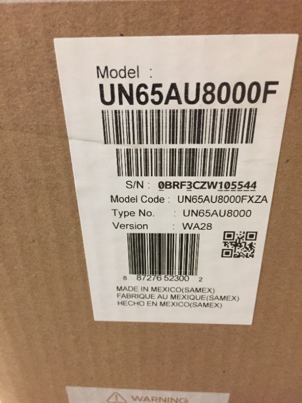 Photo 3 of SAMSUNG 65-Inch Class Crystal 4K UHD AU8000 Series HDR, 3 HDMI Ports, Motion Xcelerator, Tap View, PC on TV, Q Symphony, Smart TV with Alexa Built-In (UN65AU8000FXZA, 2021 Model) 65-Inch TV Only