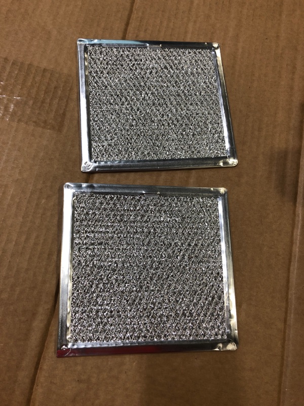 Photo 2 of 2-Pack Air Filter Factory Replacement For GE WB02X11534 Microwave Oven 12-Layer Aluminum Grease Filter
