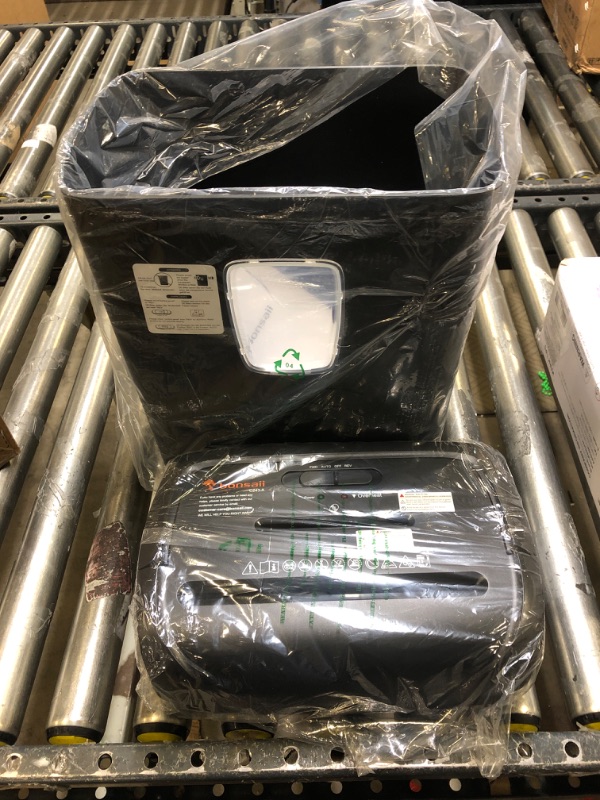 Photo 1 of Bonsaii 12 Sheet Cross Cut C243-A Paper Shredder for Home Office Use & 24 Pack Lubricant Sheets