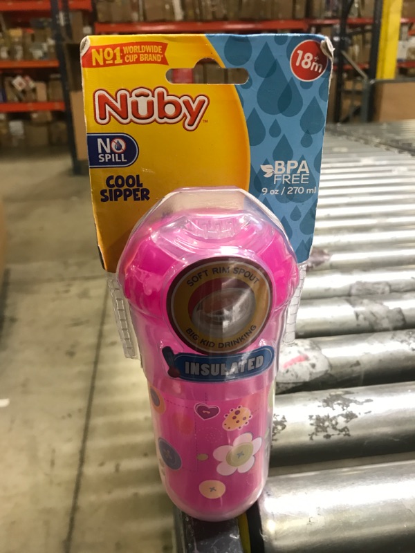 Photo 2 of Nuby 9 oz No-Spill Insulated Cool Sipper (Pink)