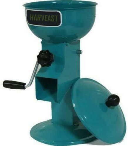 Photo 1 of HARVEAST Hand Crank Nutcracker Tool for Hazelnuts, Walnut Cracker for All Nuts, Pistachios and Filbert Nuts, Brazil Nuts, Almond, Nut Crackers, Portable, Adjustable, All Metal - Turquoise
