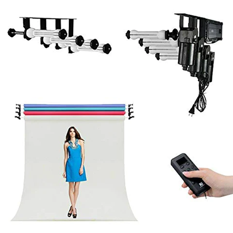 Photo 1 of Fotoconic 8 Roller Motorized Electric Wall Ceiling Mount Background Support System
