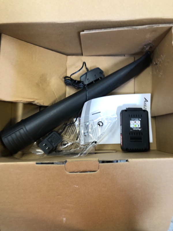 Photo 1 of AVID POWER Leaf Blower, 20V Cordless Leaf Blower with 2.0Ah Battery and Charger, 130 MPH Electric Leaf Blower Light Duty