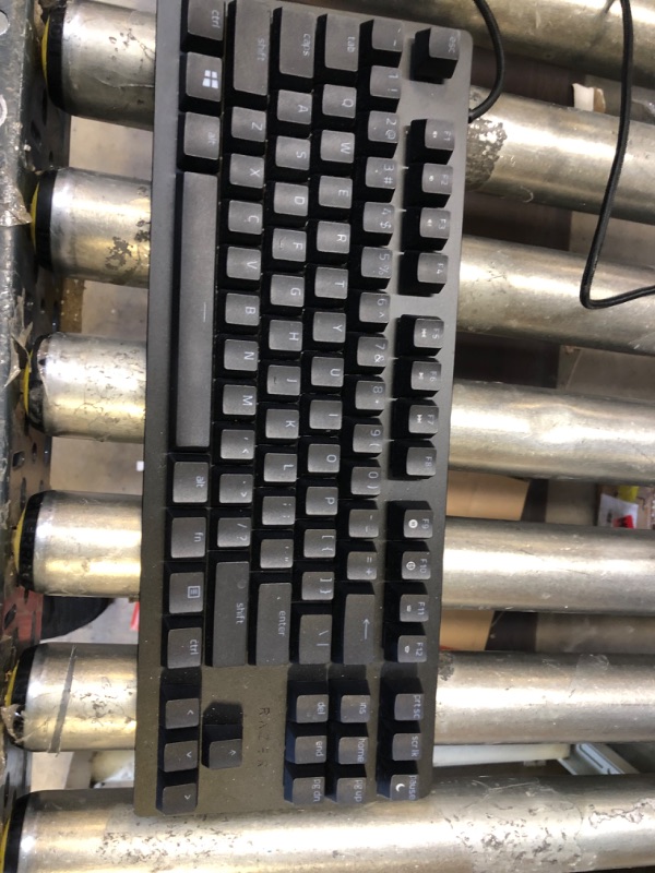 Photo 3 of Razer Huntsman V2 TKL Tenkeyless Gaming Keyboard: Fastest Clicky Optical Switches Gen2 w/ Sound Dampeners & 8000Hz Polling Rate - Detachable TypeC Cable, Classic Black (Renewed) Huntsman V2 TenKeyLess (TKL) Clicky Optical Switches