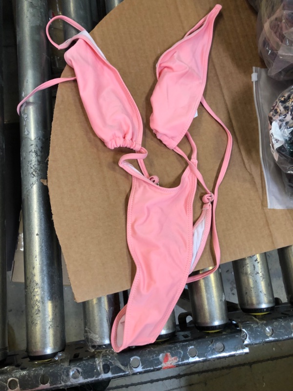 Photo 1 of 1 Piece Pink Bathing Suit Small 