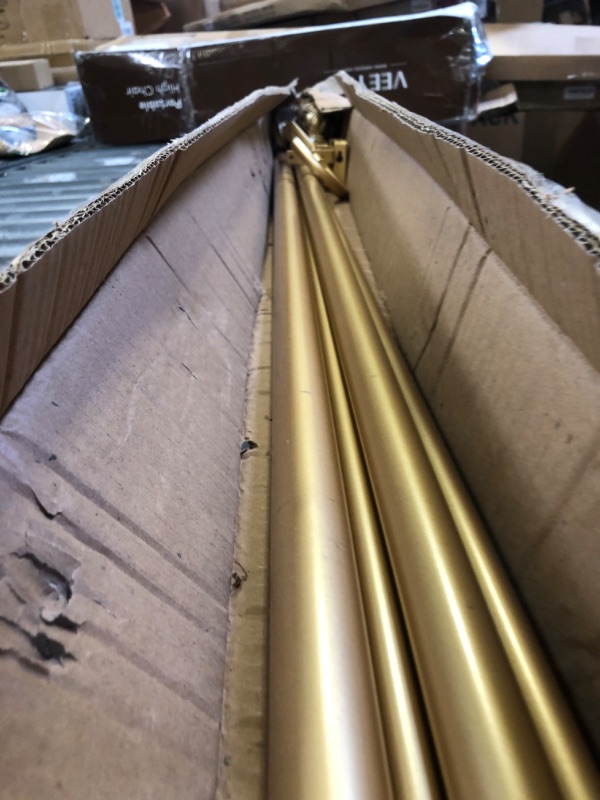 Photo 1 of 42" Gold Curtain Rods 
