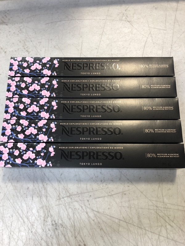 Photo 2 of Nespresso Capsules OriginalLine Tokyo Vivalto Lungo, Medium Roast Coffee, 50 Count Coffee Pods, Brews 3.7 Ounce (ORIGINAL LINE ONLY) *10/2023