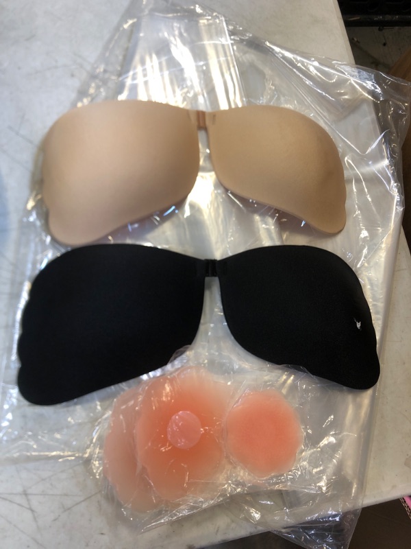 Photo 1 of 2 PAIRS STRAPLESS STICKY BRAS SIZE D