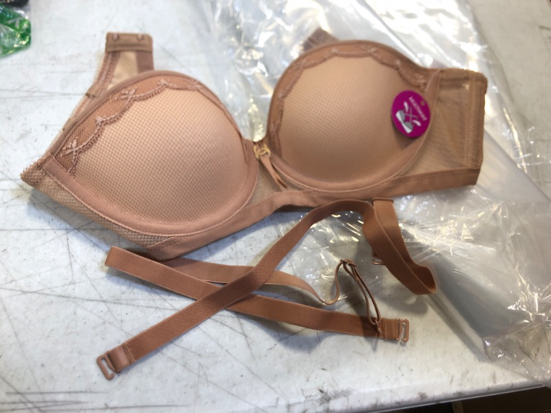 Photo 2 of Freya Women's Plus Size Idol Allure Strapless Bra SIZE 28D Café Au Lait