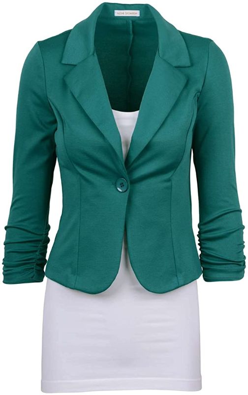 Photo 1 of Auliné Collection Women's Casual Work Solid Color Knit Blazer SIZE 3X
