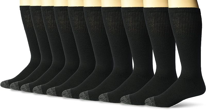 Photo 1 of 10 PACK -- SIZE 6-12 - Fruit of the Loom Men's Cotton Work Gear Tube Socks