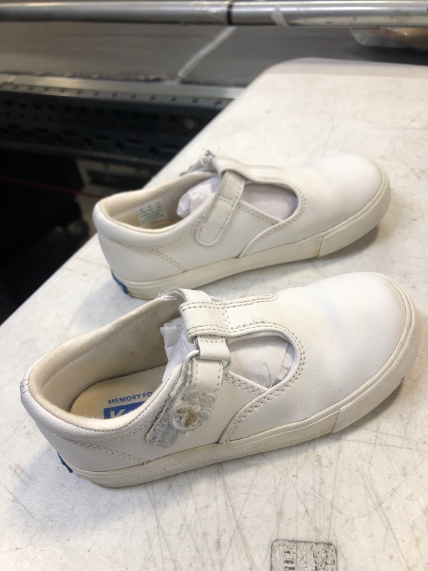 Photo 3 of Keds Daphne T-Strap Leather Sneaker Big Kid 11.5 White