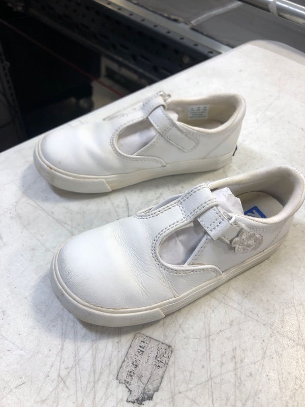 Photo 2 of Keds Daphne T-Strap Leather Sneaker Big Kid 11.5 White