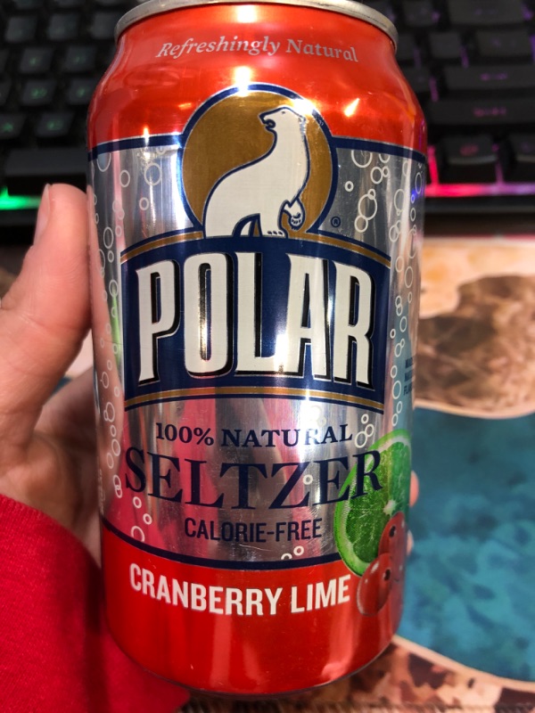 Photo 1 of 9 PACK POLAR CRANBERRY LIME SELTZER WATER