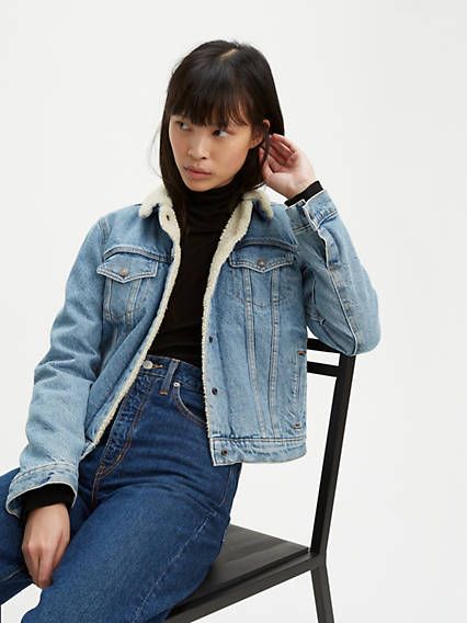 Photo 1 of Levi's(r) Womens Original Sherpa Trucker Jacket medium