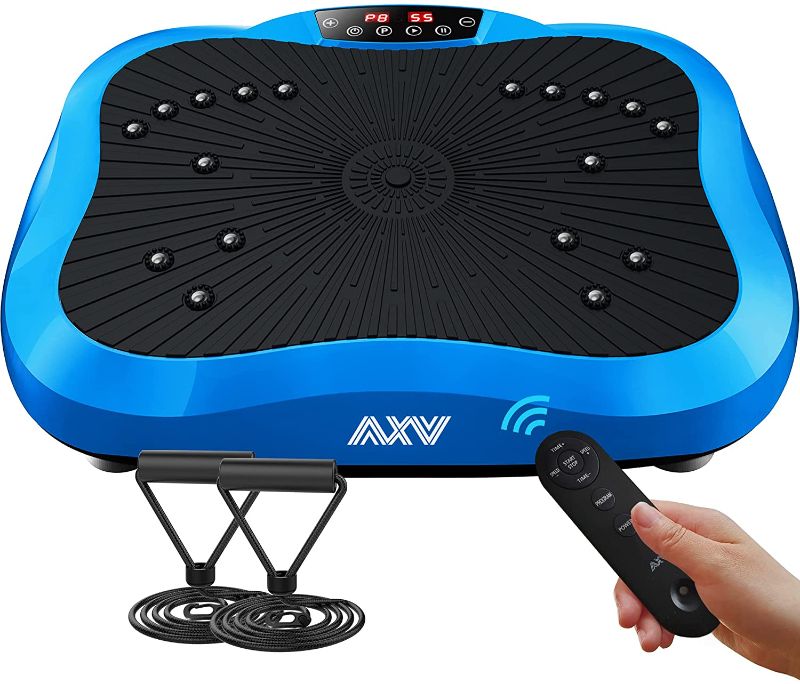 Photo 1 of AXV Vibration Plate Exercise Machine Whole Body Workout Vibrate Fitness Platform Lymphatic Drainage Machine for Weight Loss Shaping Toning Wellness Home Gyms Workout
