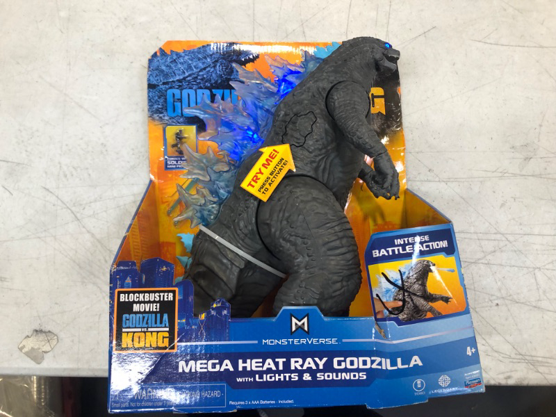 Photo 2 of Godzilla vs Kong 13" Mega Godzilla Figure with Lights & Sounds