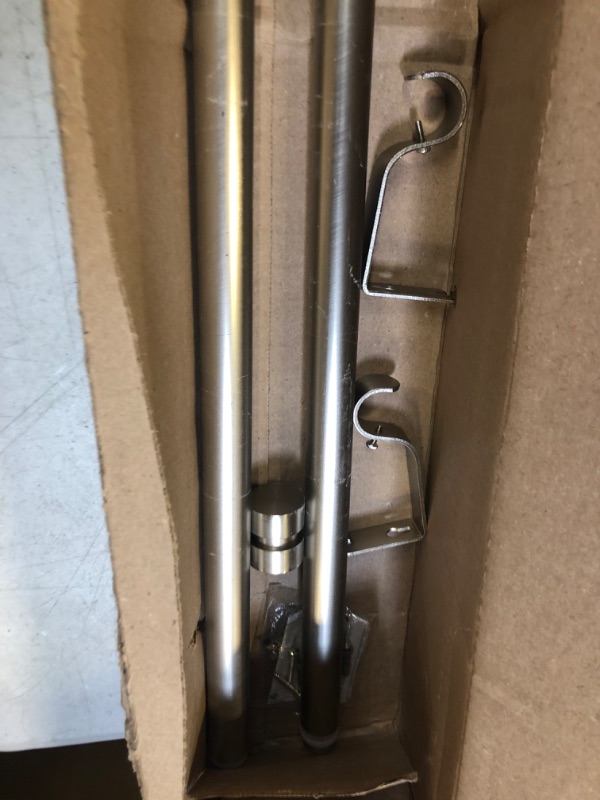 Photo 2 of 51" Telescopic Curtain Rods Silver 