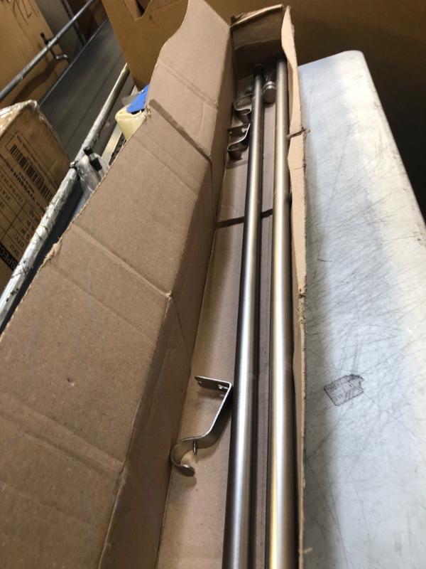 Photo 1 of 51" Telescopic Curtain Rods Silver 
