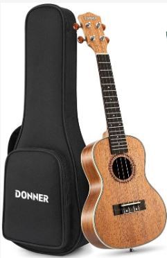 Photo 1 of Donner Concert Ukulele Beginner 23 inch Ukelele Mahogany Wood 