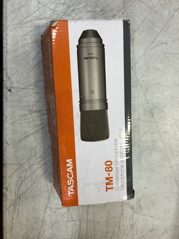Photo 2 of Tascam TM-80 Large Diaphagm Condenser Microphone,Silver