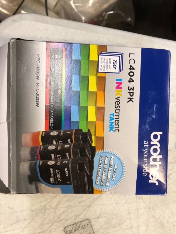 Photo 2 of Brother Genuine LC404 INKvestment Tank Standard Yield Color Ink Cartridge Set (Cyan, Magenta, Yellow)