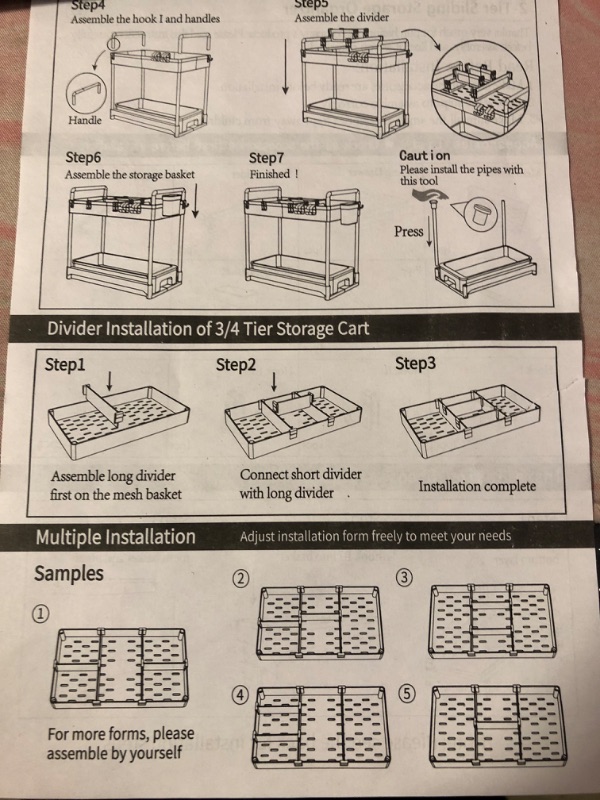 Photo 1 of 2-TIER SLIDING STORAGE ORGANIZER 