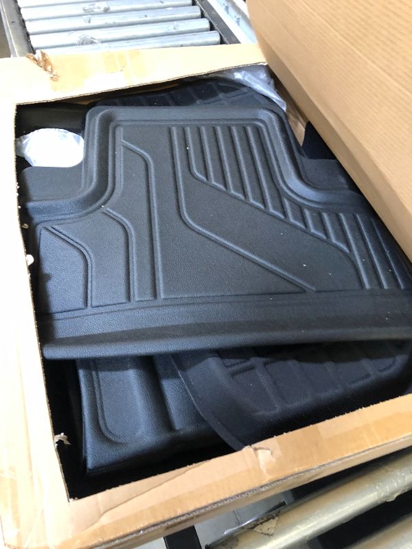 Photo 3 of BHASD 6pcs All Weather Floor Mats 3D Full Set Liners for Tesla Model 3 New 2021 2022 2023 Car Floor Mats Cargo Liner Trunk Mat Interior Accessories, Durable Waterproof Odorless TPE XPE Material Full Set?6 pcs?