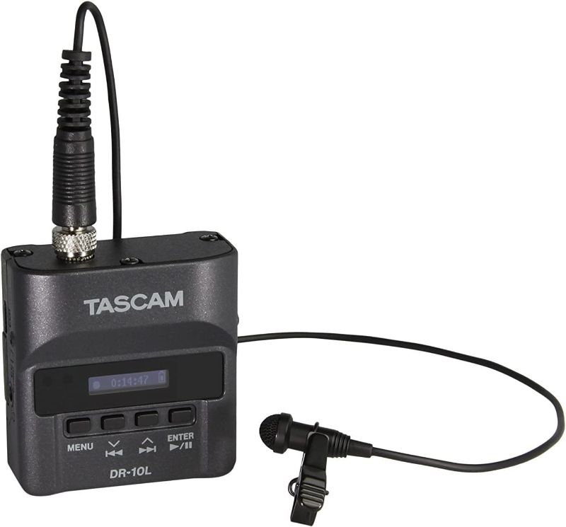 Photo 1 of TASCAM Mini Portable Digital Audio Recorder with Lavalier Microphone