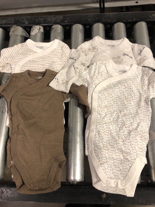 Photo 1 of 0-3M LONG SLEEVE SIDE SNAP BODYSUIT PACK OF 4 