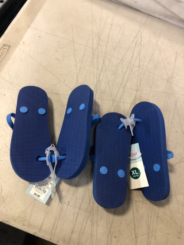 Photo 3 of 2 PAIRS -- Toddler Adrian Slip-on Flip Flop Sandals - Cat & Jack Blue XL