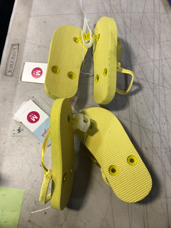 Photo 3 of 2 PAIRS -- Toddler Adrian Slip-on Flip Flop Sandals - Cat & Jack Yellow M