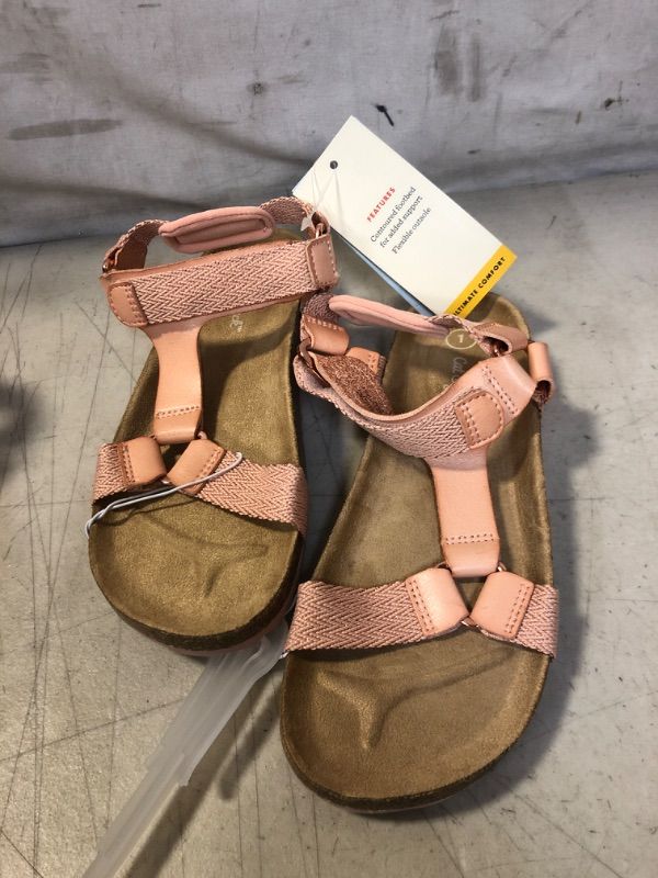 Photo 2 of Girls Elena coral Footbed Sandals Cat & Jack 13