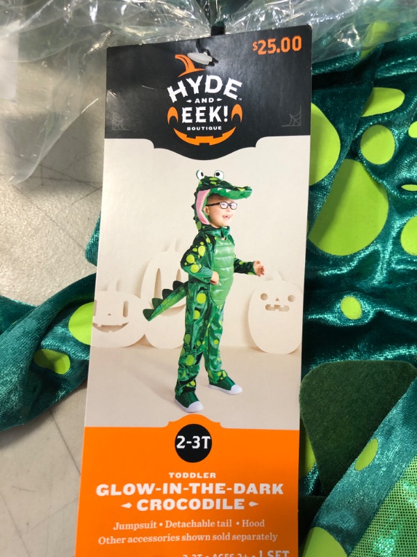 Photo 1 of KIDS GLOW IN THE DARK CROCODILE COSTUMES SIZE 2-3T 