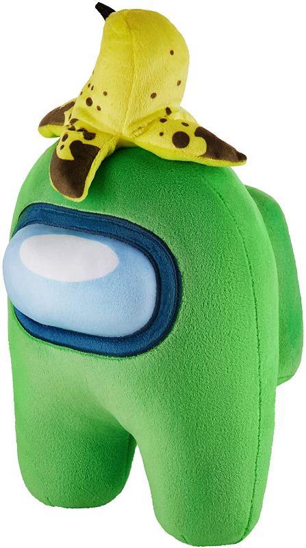 Photo 1 of .M.I. Among Us Plush Buddies Doll| Banana Peeled Green 1-Foot-Tall Huggable Among Us Plushie Collectibles 