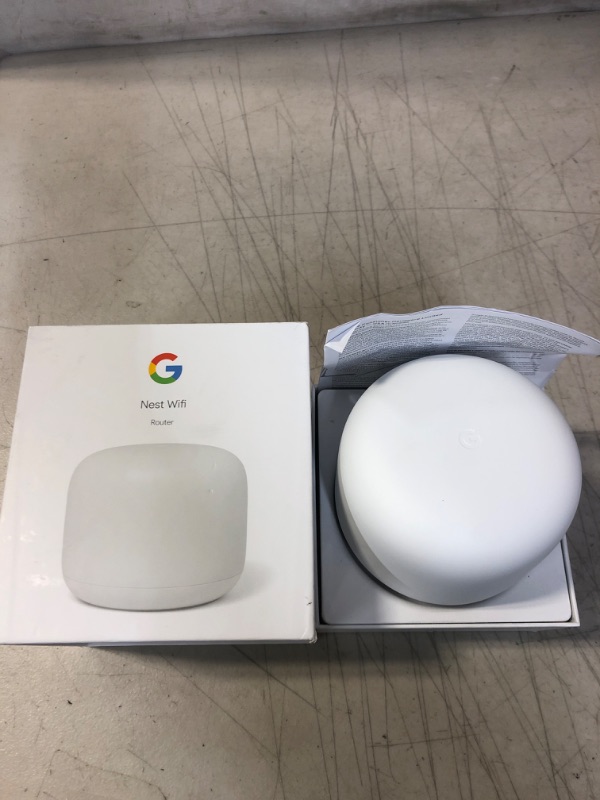 Photo 2 of Google Nest Wifi -  AC2200 - Mesh WiFi System -  Wifi Router - 2200 Sq Ft Coverage - 1 pack