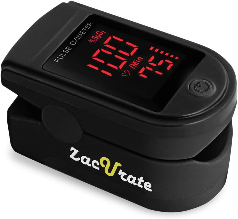 Photo 1 of Zacurate Pro Series 500DL Fingertip Pulse Oximeter Blood Oxygen Saturation Monitor with Silicon Cover, Batteries and Lanyard ( PACK OF 3 ) 