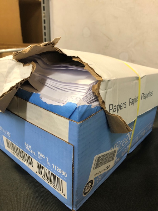 Photo 2 of HP Printer Paper | 8.5 x 11 Paper | Office 20 lb | 3 Ream Case - 1500 Sheets | 92 Bright | Made in USA - FSC Certified | 112090C 3 Ream | 1500 Sheets Letter (8.5 x 11)